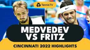 Daniil Medvedev vs Taylor Fritz Highlights | Cincinnati 2022