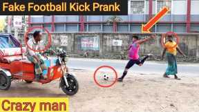 Fake Football Kick Prank !! Football Scary Prank - Gone Wrong Reaction |Razu prank tv