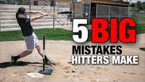 5 BIG Mistakes Hitters Make (AVOID THESE!!) - Baseball Hitting Tips