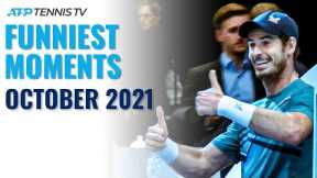 Tiafoe Hugs a Ballkid, Monfils and Schwartzman High Five; October 2021 Funniest Moments and Fails