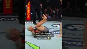 Just when you think it’s over 😧 #ufc #charlesoliveira #mma