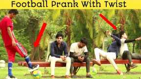 Fake Football Kick Prank - Funny Reactions @Bobby Butt