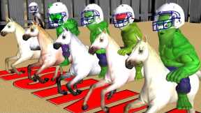 Scary Teacher 3D Horse Racing with Miss T Hulk, Nick Hulk, Ice Cream Hulk, Neighbor Hulk, Granny