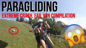 Paragliding extreme crash, fail win compilation