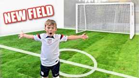 We Built a Soccer Field in Our Backyard