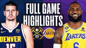 NUGGETS at LAKERS | NBA FULL GAME HIGHLIGHTS | December 16, 2022