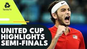 Tsitsipas vs Berrettini Thriller, Fritz, Keys & More! | United Cup 2023 Semi-Final Highlights Day 2