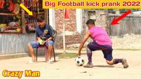 Fake Football kick prank - so funny Reaction by @Ting Fun Prank....