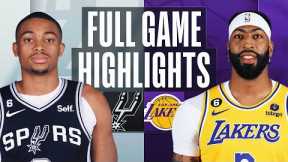 SPURS at LAKERS | FULL GAME HIGHLIGHTS | January 25, 2023