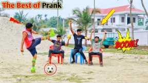 Best of The Fake Football Prank !! Most popular prank this year on public reaction