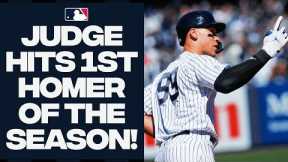 AARON JUDGE CRUSHES FIRST HOME RUN OF MLB SEASON!!!