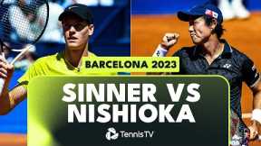Topsy-Turvy Jannik Sinner vs Yoshihito Nishioka Match | Barcelona 2023 Highlights