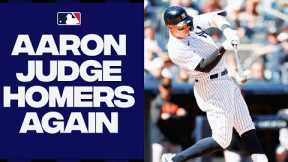Aaron Judge is RED HOT! Hits his 2nd home run of the season with a LASER to left!!