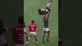 This rugby player showed UNBELIEVABLE strength!