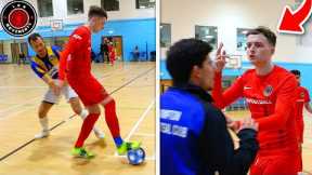 I Played in a PRO FUTSAL MATCH & We Had a FIGHT! (Football Skills & Goals)