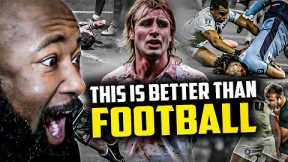 AMERICAN FIRST TIME WATCHING RUGBY| HARDEST HITS EVER ( REACTION)