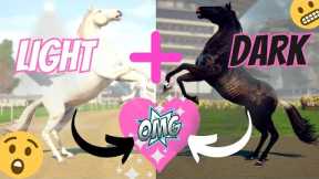 LIGHT + DARK = THE MOST UNEXPECTED FOALS!! RIVAL STARS HORSE RACING BREEDING