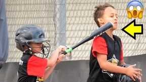 HIT IN THE FACE with a BASEBALL BAT after HITTING HOME RUN! 😱⚾️