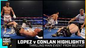 Road Warrior Lopez 🇲🇽  Luis Alberto Lopez v Michael Conlan Official Fight Highlights 🔥