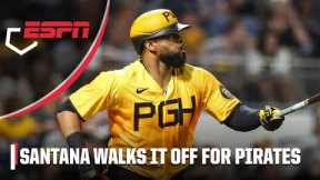 Carlos Santana splashes walk-off HR into the river and dances home 🔥 | MLB on ESPN