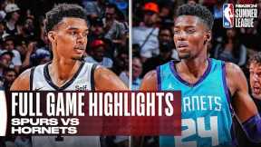 SPURS vs HORNETS | NBA SUMMER LEAGUE | FULL GAME HIGHLIGHTS