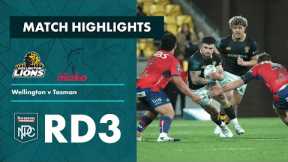 RD 3 HIGHLIGHTS: Wellington v Tasman (Bunnings NPC 2023)