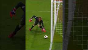 impossible goalkeeper saves in football 😴  #football #soccer #shorts