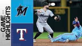 Marlins vs. Rangers Game Highlights (8/6/23) | MLB Highlights