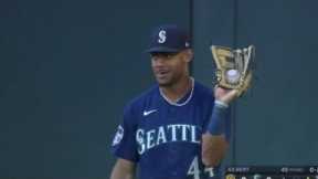 Julio Rodriguez Robs Home Run and Pretends He Doesn't