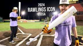 Hitting with the 2024 RAWLINGS ICON | USSSA Baseball Bat Review