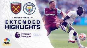 West Ham United v. Manchester City | PREMIER LEAGUE HIGHLIGHTS | 9/16/2023 | NBC Sports