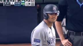 Jasson Domínguez first at bat🔥 hits a two run home run.