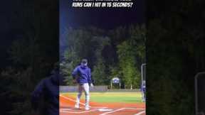 How Many ONE HANDED Home Runs Can I Hit in 15 SECONDS? #shorts