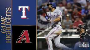Rangers vs. D-backs World Series Game 4 Highlights (10/31/23) | MLB Highlights