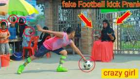 update new kick football ⚽ prank video awesome reaction crazy girl (11) !! By Razu prank tv