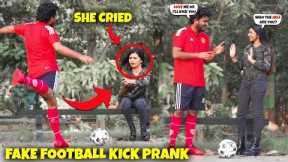 She Cried😱Fake Football Kick Prank On Cute Girl⚽ @Nellai360