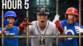 Trapped In A Cage Until We Hit A Home Run!
