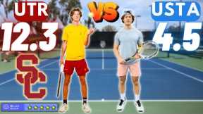 USTA 4.5 vs Top Recruit in the NATION!