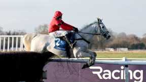 GREY DAWNING batters Hampton Novices' Chase rivals at Warwick
