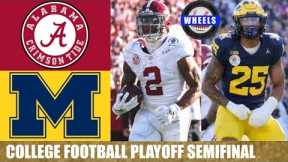 #4 Alabama vs #1 Michigan Highlights | 2024 Rose Bowl | CFP Semifinal | College Football Highlights