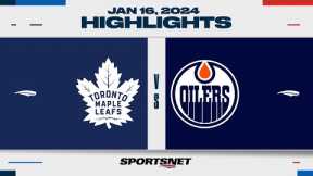 NHL Highlights | Maple Leafs vs. Oilers - January 16, 2024