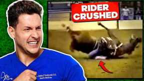 Doctor Reacts To Shocking Horse Riding Injuries