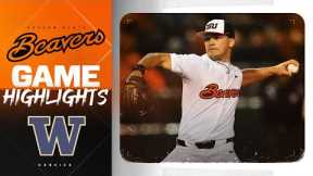 Oregon State Baseball Highlights: 3/22/24 vs. Washington
