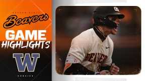 Oregon State Baseball Highlights: 3/23/24 vs. Washington
