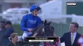 William Buick wins race despite losing his irons!
