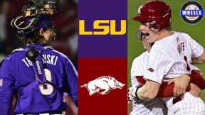 #8 LSU vs #1 Arkansas (Game 2, Great Game!) | 2024 College Baseball Highlights