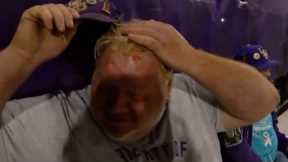 Tommy White Hits 109 MPH Home Run off Man's Head