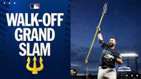 WALK-OFF GRAND SLAM by Big Dumper to cap off WILD COMEBACK for the Mariners! 🔱 (FULL final inning!)