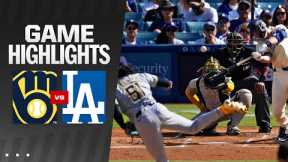 Brewers vs. Dodgers Game Highlights (7/6/24) | MLB Highlights
