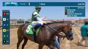 Bran (FR) wins race 1 at Del Mar 7/21/24.
